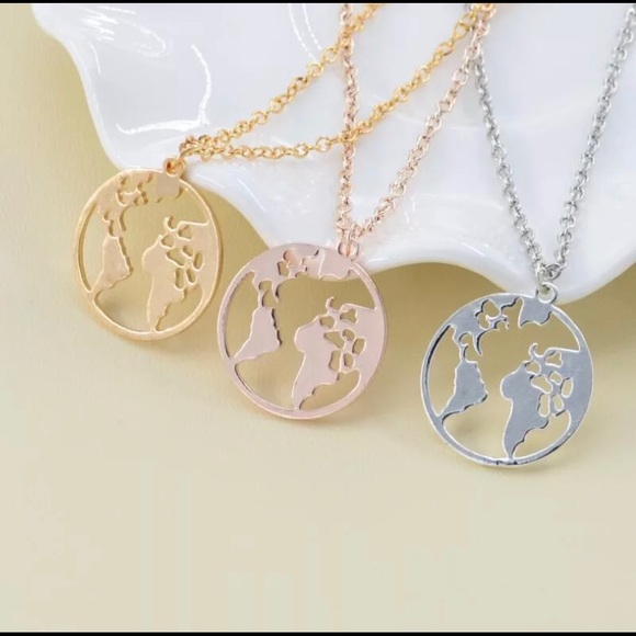 amixkloset Jewelry - World Map Necklace ( last one )